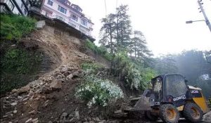Landslide Near Edward School in Shimla, Circular Road Closed Amid Heavy Rain