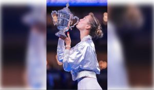 US Open: Sabalenka defends crown with win over Anisimova