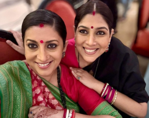 Smriti Irani shares a selfie with Sakshi Tanwar, calls her “home”