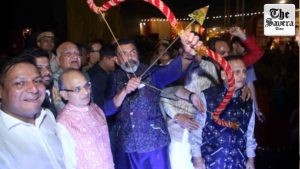 Bobby Deol performs Ravana Vadh during Dussehra celebrations