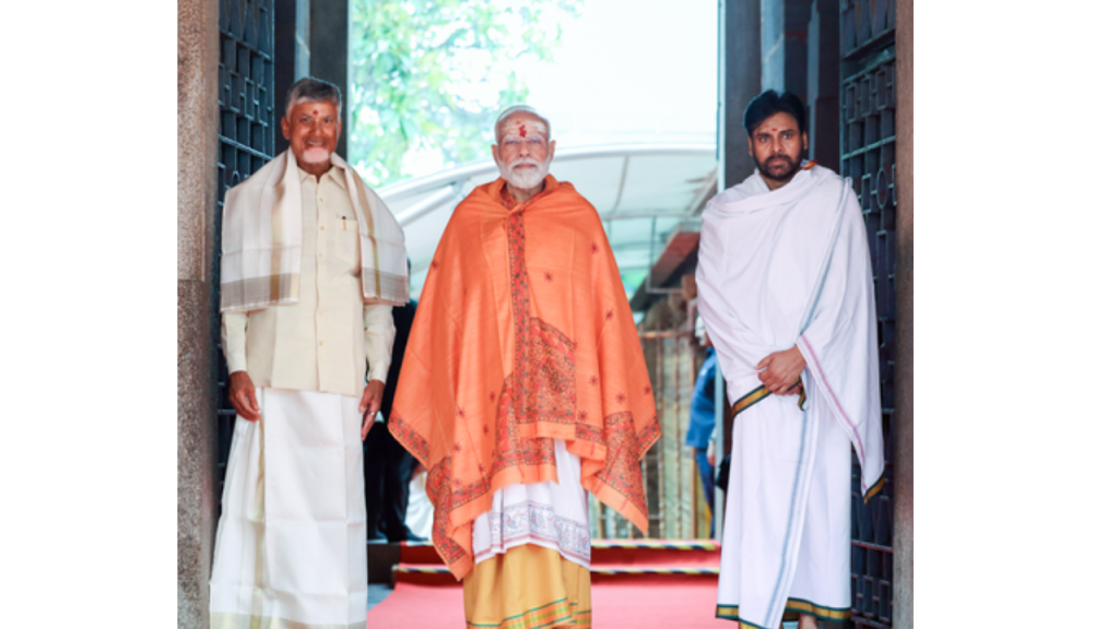 Pray for Well-being of All Indians: PM Modi Offers Prayers at Srisailam Temple