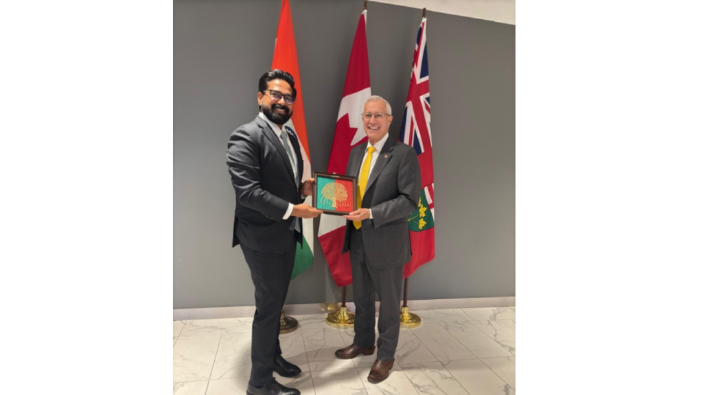 Indian Envoy Meets Ontario Minister to Discuss Renewed India–Canada Economic Ties