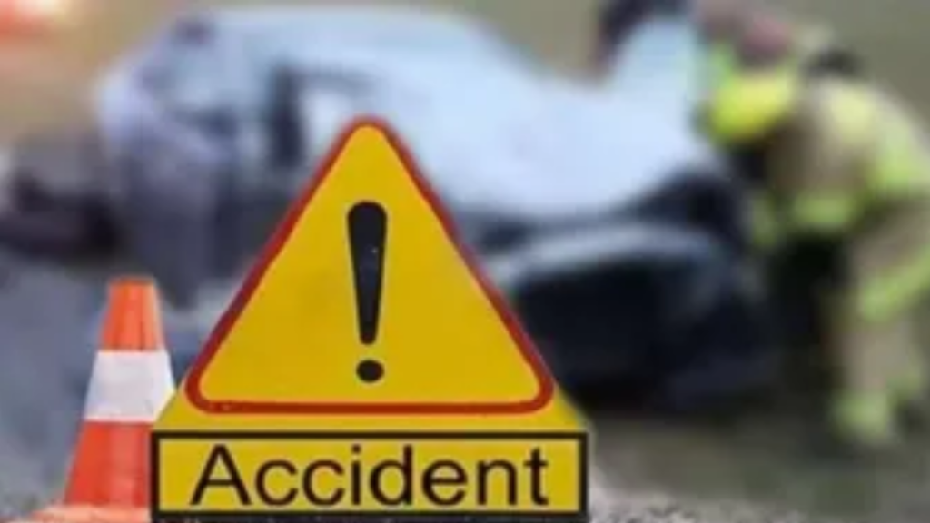 Private bus overturns
