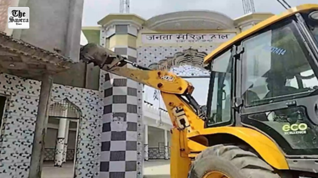 Crackdown on encroachments in Sambhal; marriage hall demolished, mosque given time