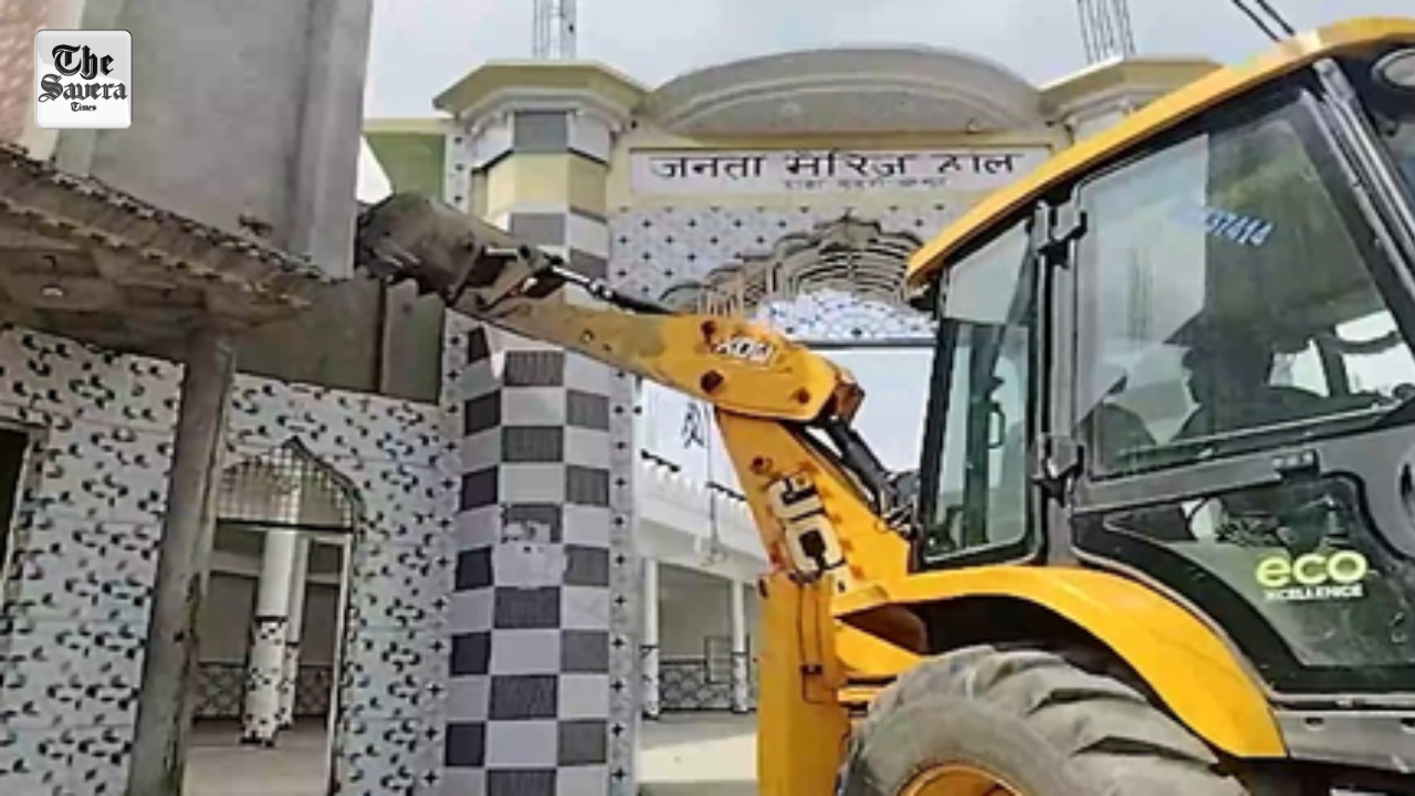Crackdown on encroachments in Sambhal; marriage hall demolished, mosque given time