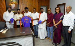 Cricketer Tilak Varma calls on Telangana CM Revanth Reddy