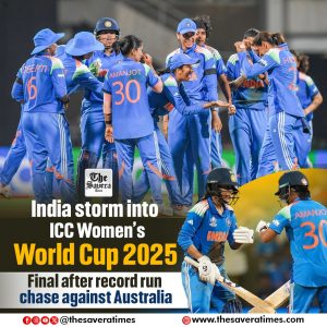 India storm into ICC Women’s World Cup 2025 final after record run chase against Australia