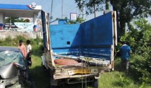 Tragic road accident in Sonipat: Canter hits parked pickup vehicle; two dead, five injured