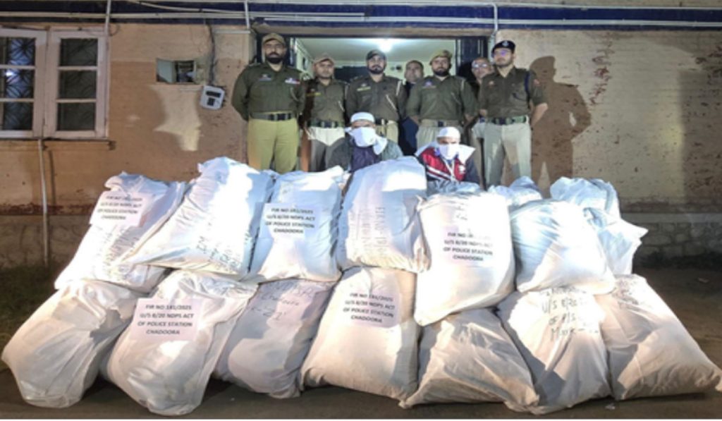 Budgam Police Seize 325 Kg of Contraband