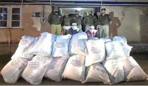 Police in J&K’s Budgam bust drug racket, recover 325 kg contraband