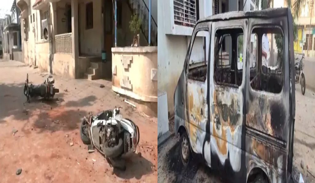 Sabarkantha Clash: 10 Injured, Vehicles Burned in Gujarat
