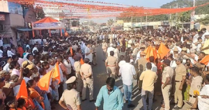 RSS row: Foot march peacefully conducted in Karnataka’s Chittapur