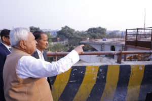 Nitish Kumar inspected Mithapur-Mahuli phase 2 road project 