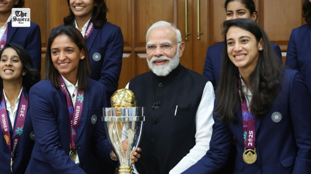 PM Modi Meets World Champion Indian Women’s Cricket Team