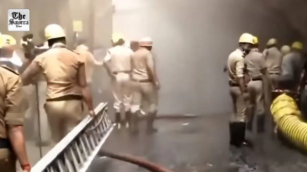 Massive Fire Erupts at Car Parts Warehouse Near Kolkata Police Headquarters