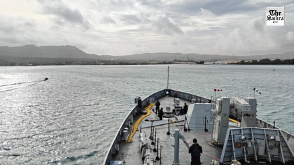 INS Sahyadri Arrives in Guam for QUAD’s Malabar-2025 Naval Exercise