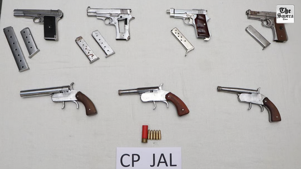 Two Held, Large Cache of Narcotics and Weapons Seized by Jalandhar Police