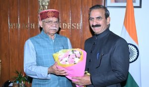 Chief Minister Sukhwinder Singh Sukhu meets Governor Shiv Pratap Shukla, discussion on various issues