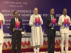 Union Home Minister Amit Shah attends all-India conference of DGPs, IGs in Raipur