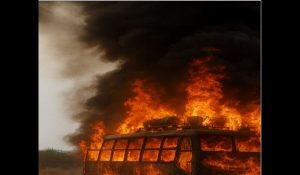 Rajasthan: Another sleeper bus catches fire after hitting high-tension line; woman injured