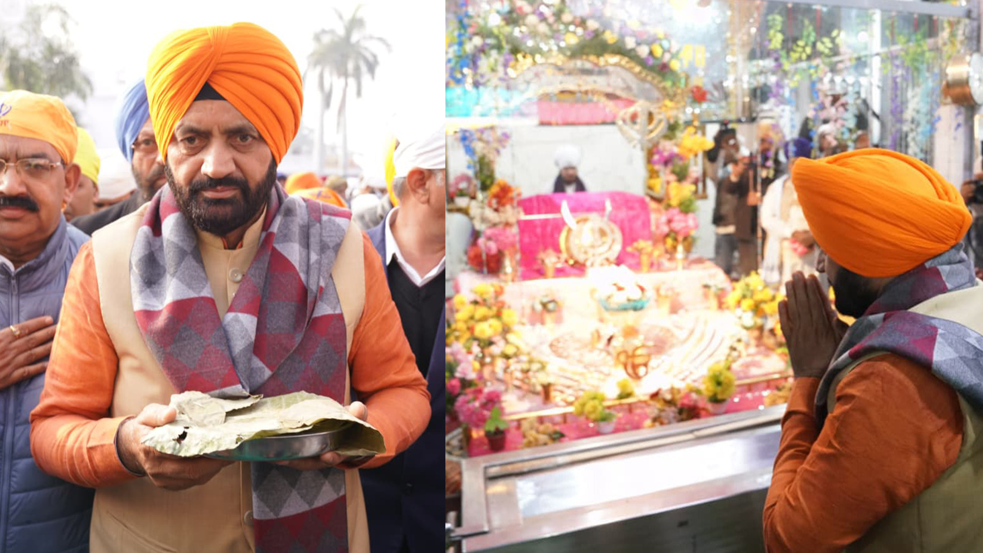 CM Nayab Singh Saini Pays Homage to Sahibzadas at Gurdwara Sri Fatehgarh Sahib