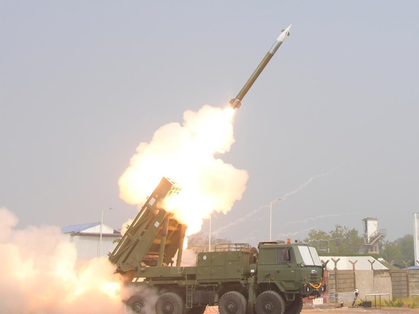 DRDO successfully conducts maiden flight test of 120 Km strike range Pinaka rockets