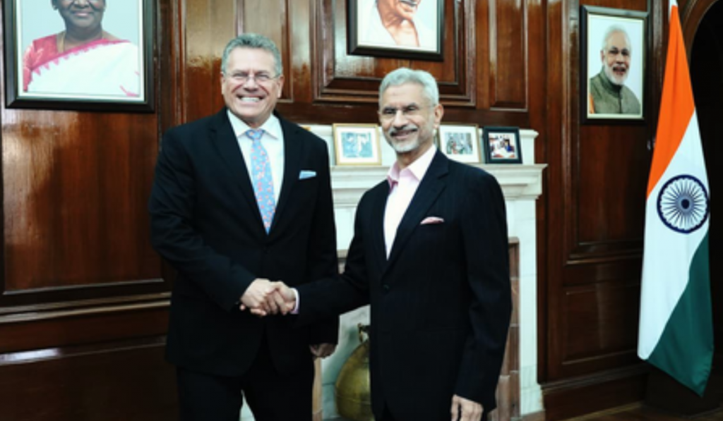 EAM Jaishankar met EU’s Maros Sefcovic and expressed hope for productive engagements in India