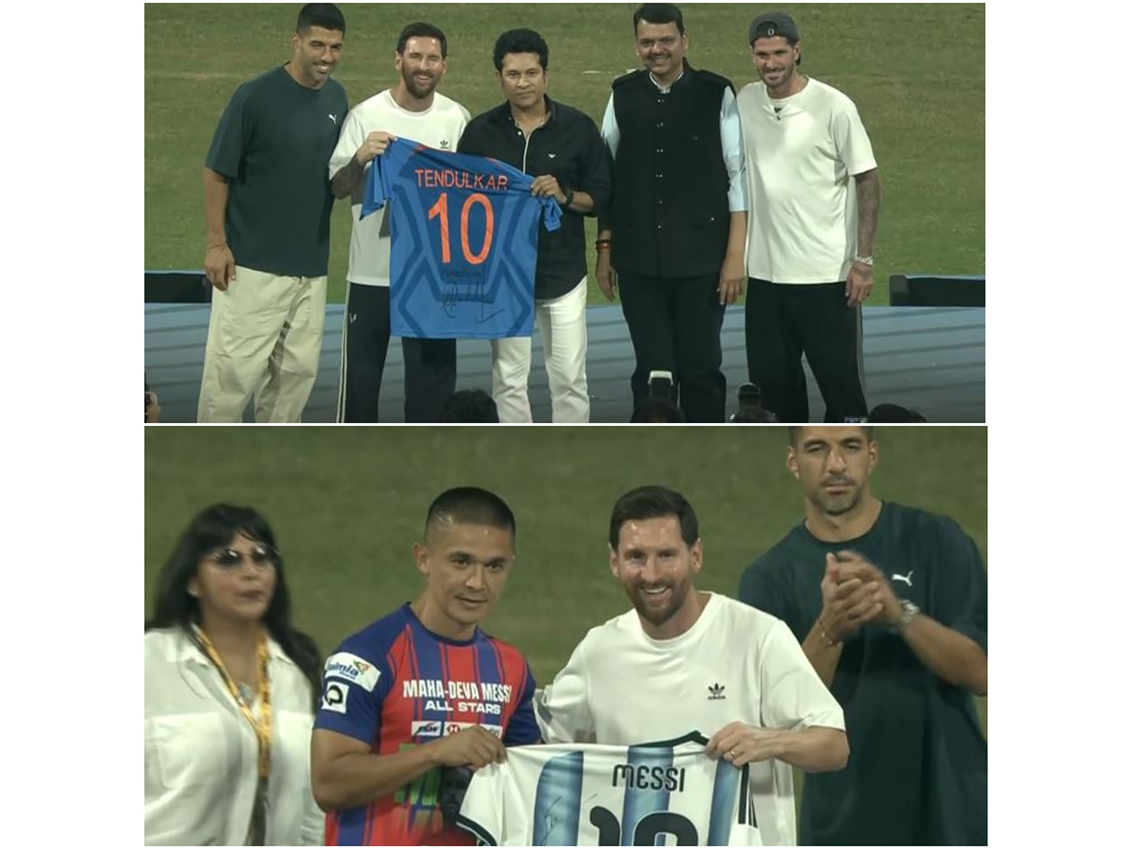 Messi Meets Sachin, Chhetri at Wankhede During GOAT India Tour