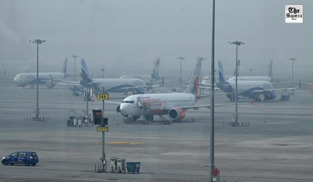 Delhi airport: 97 flights cancelled, over 200 services delayed due to fog