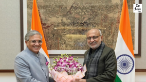 CEC Gyanesh Kumar Meets Vice President C.P. Radhakrishnan in Delhi