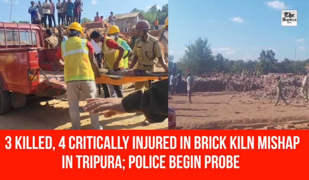 Incident in Tripura: Atleast Three Individuals killed, Four injured as brick kiln chimney collapses