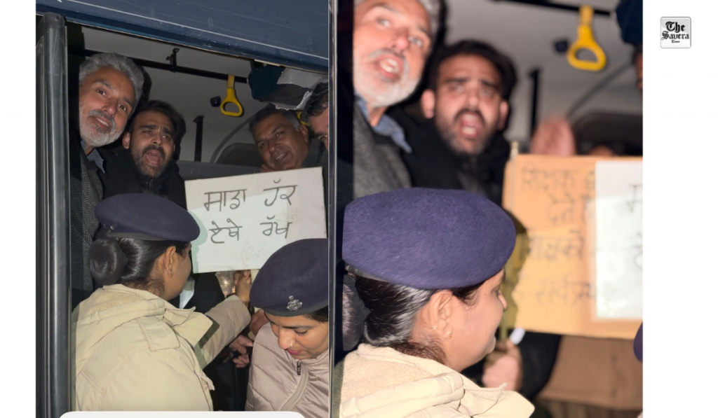 Candle March by Chandigarh Aided College Teachers Ends in Police Detention