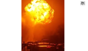 Horrific accident in Azamgarh: Diesel tanker explodes after colliding with an electric pole; three people died