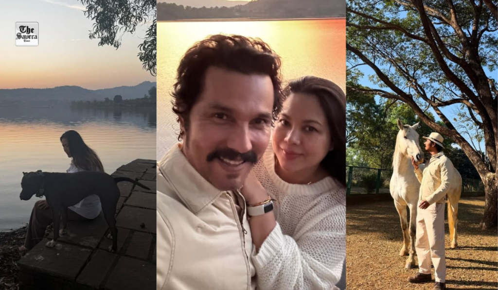Rendeep Hooda and wife Lin Laishram celebrated Christmas amidst nature