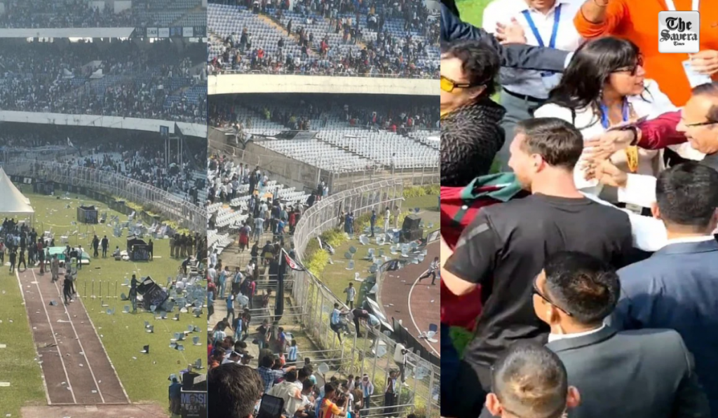 Chaos Erupts at Salt Lake Stadium as Lionel Messi’s Kolkata Appearance Ends in Fan Unrest