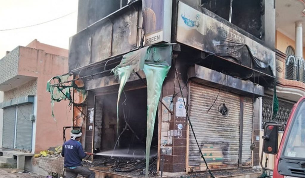 grocery store fire
