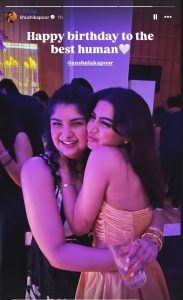 Khushi Kapoor showers birthday love on Anshula Kapoor, calls her ‘best human’