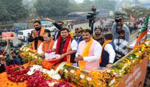 Nitin Nabin Receives Grand Welcome in Patna on First Visit as BJP National Working President