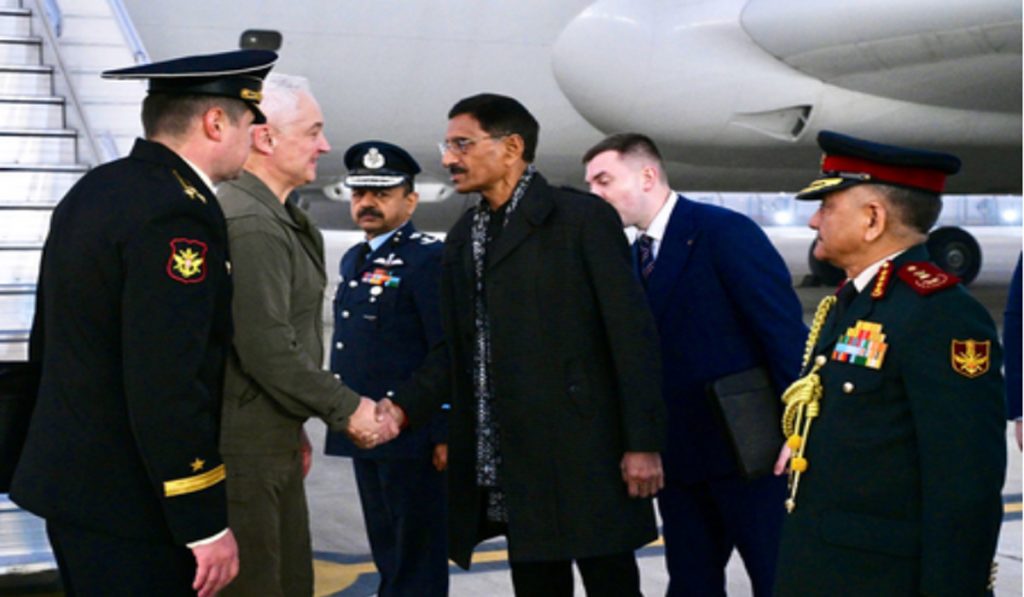 Russian Defence Minister Andrei Belousov Arrives in Delhi