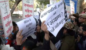 Family members of Unnao rape survivor, activists protest outside Delhi HC against Sengar’s bail