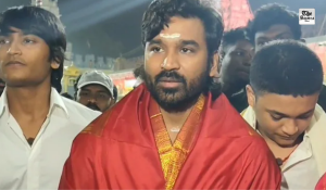 Dhanush offers prayers along with his sons at Tirupati