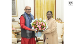 VP Radhakrishnan meets President Murmu, extends New Year greetings