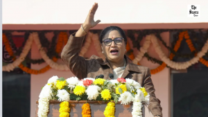 Delhi CM Rekha Gupta Flags Tricolour, Unveils Report Card