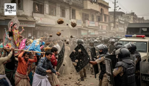Violent clash during Saraswati idol immersion in Bihar’s Vaishali, several injured in Stone-Pelting