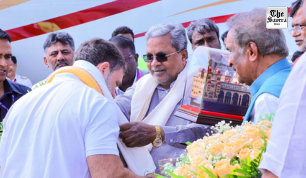 Rahul Gandhi Welcomed in Mysuru, CM Siddaramaiah Dismisses Speculations on Karnataka CM Post