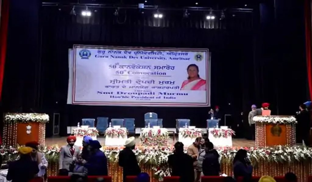 President Draupadi Murmu in Amritsar for GNDU Convocation