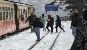 Heritage Toy Train Becomes Tourist Magnet After Fresh Snowfall in Shimla