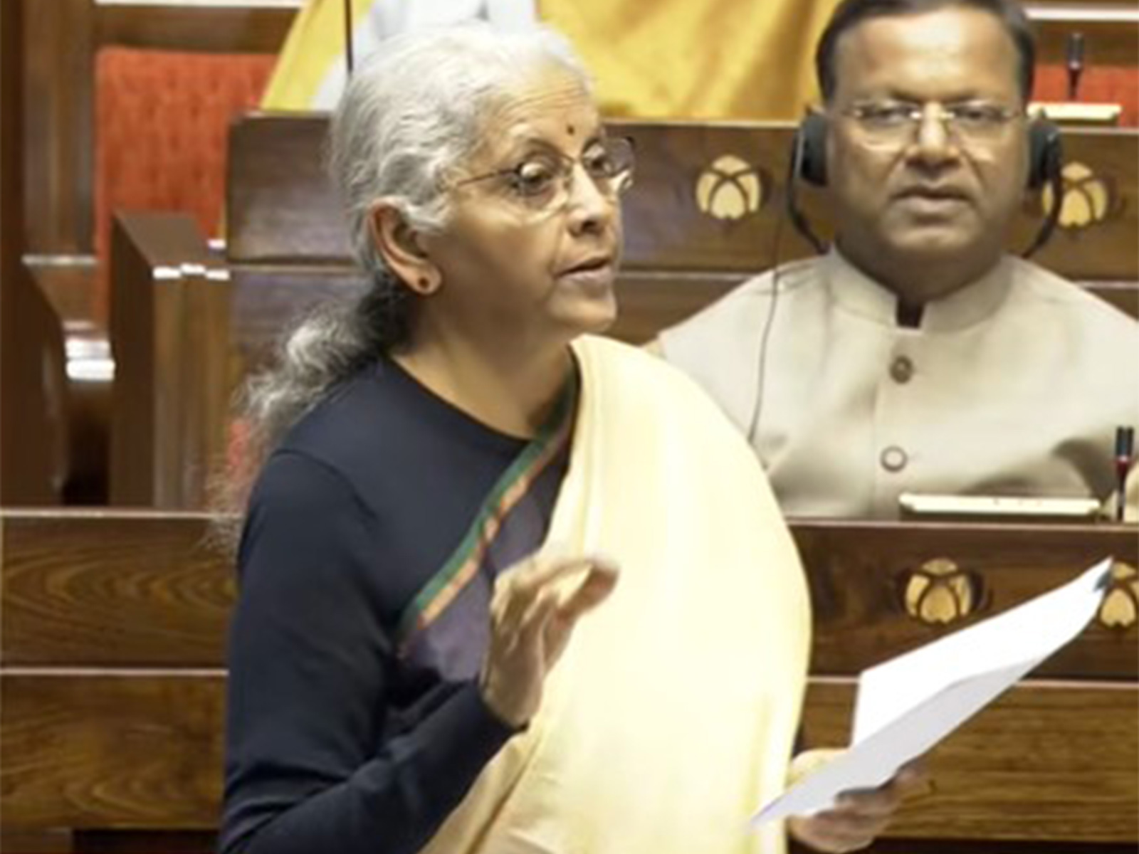 FM Sitharaman mocks Congress for “shedding crocodile tears” over rising debt amid borrowing demands
