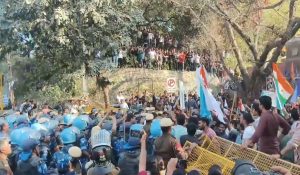 JNUSU protest turns violent: Call for university strike against arrest of 13 students