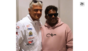 Yuvan Shankar Raja meets Ajith at Dubai Autodrome; fans thrilled!